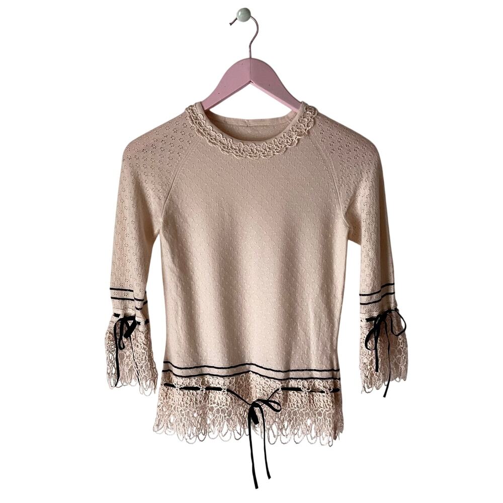 Cashmere/Silk Blend Italian Sweater Size Small